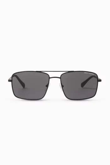 Urban Lights Aviator Sunglasses in Metal