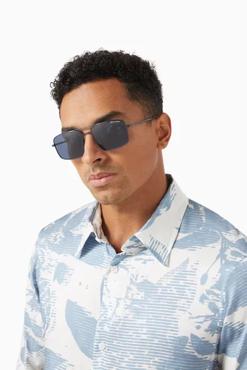 Urban Lights Aviator Sunglasses in Metal