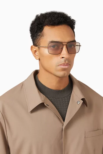 Urban Lights Aviator Sunglasses in Metal