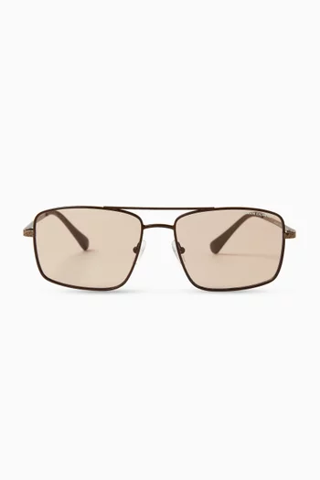 Urban Lights Aviator Sunglasses in Metal