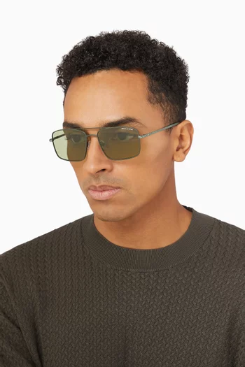 Urban Lights Aviator Sunglasses in Metal