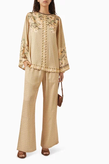 Celosia Floral Top & Pants Set
