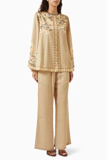 Celosia Floral Top & Pants Set