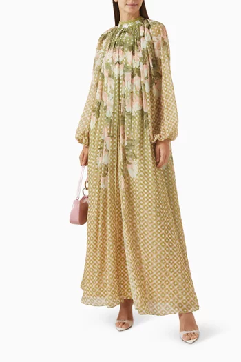 Ramillete Belted Maxi Dress