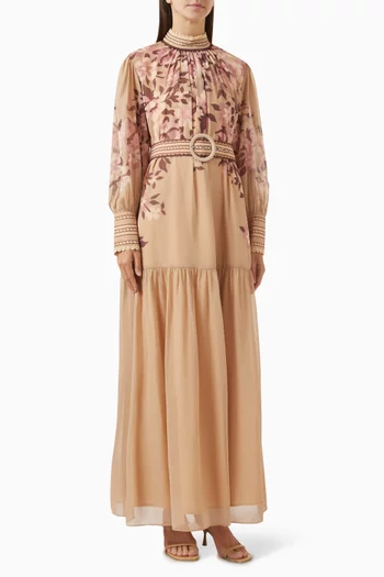 Capullito Belted Maxi Dress