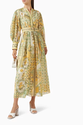 Tessella Belted Midi Dress