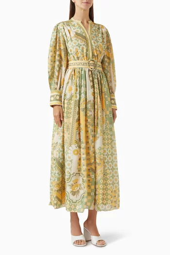 Tessella Belted Midi Dress
