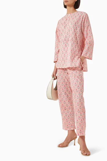Aysha Top & Pants Set in Cotton