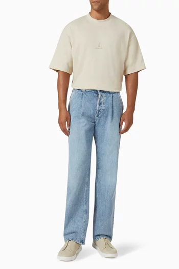 Loose Printed T-shirt in Cotton-blend