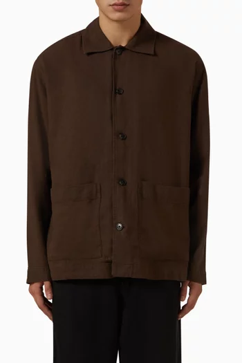 Overshirt in Cotton-blend