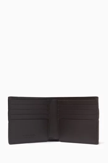 Bi-fold Wallet in Intrecciato Calf Leather