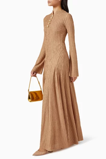 Delphi I Maxi Dress in Lace-knit