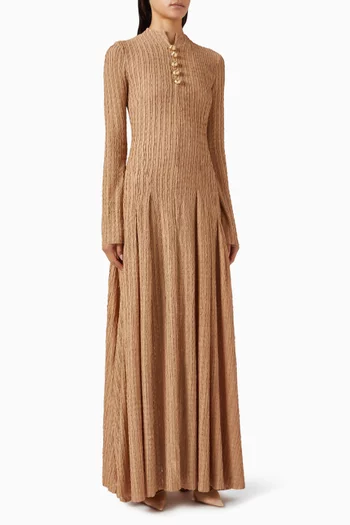 Delphi I Maxi Dress in Lace-knit