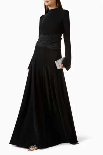 Delphi II Dress in Shimmer-jersey