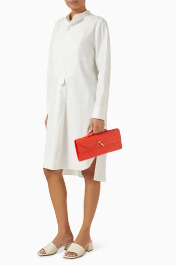 Andiamo Clutch in Intrecciato Leather