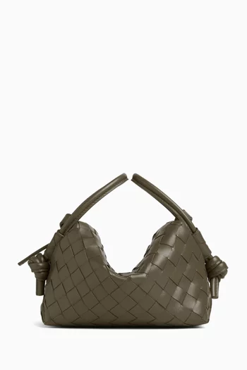 Loop Top-handle Bag in Intrecciato Leather