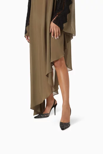 Lori 105 Slingback Pumps in Suede
