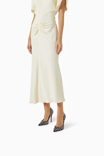 Miss Z 100 Boum Boum Mirror Pumps in Crepe-satin