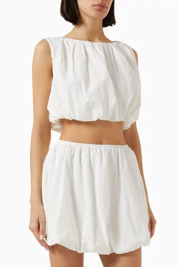 Alexa Bubble Crop Top