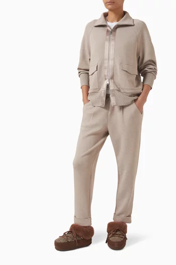 Roxbury Zip-through Sweater in DoubleSoft®