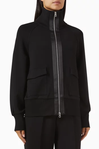 سترة روكسبري بسحّاب قماش دابل سوفت