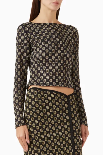 بلوزة لوكا دانتيل مطاطي