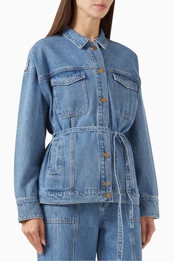 جاكيت تالي بحزام دينم