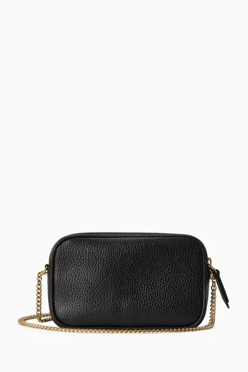 Mini GG Marmont Shoulder Bag in Leather