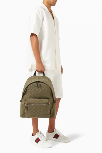 Medium GG Backpack in Canvas