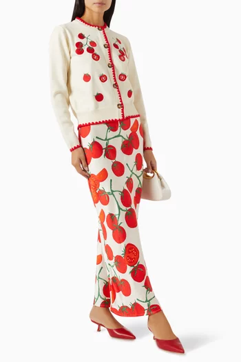 Tomato Embroidered Cardigan
