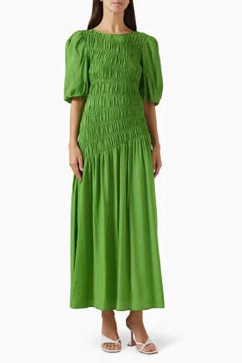 Nara Shirred Dress