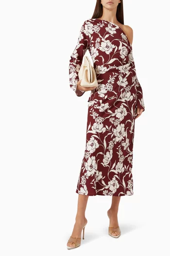 تنورة فريدا بقصة مائلة وسهلة الارتداء