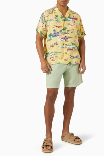 Polo Bear Classic-fit Camp Shirt in Viscose