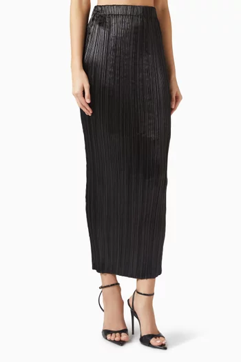 Fitted Plisse Skirt