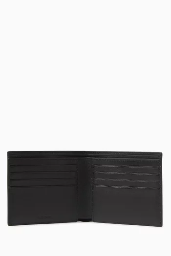 Credit Square Folded Wallet in Leather