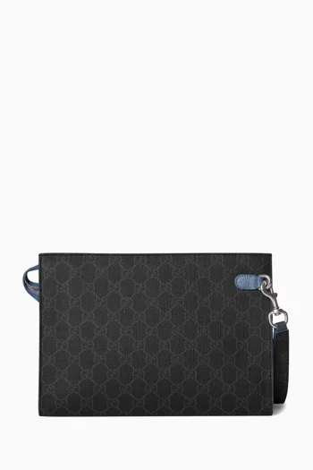 Small Bi-colour Pouch in GG Supreme