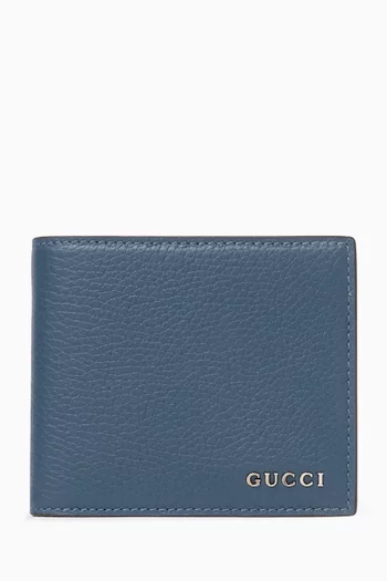 Bi-fold Wallet in Grained Leather