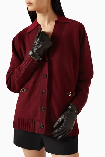 Double G Gloves in Leather
