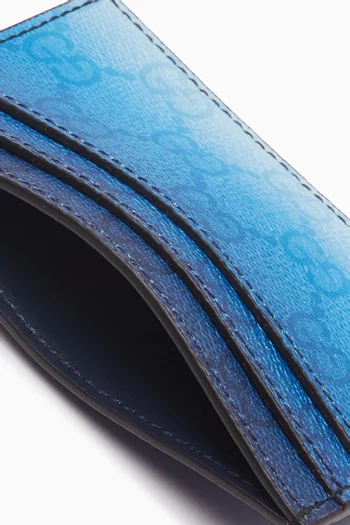 Chroma Gradient-effect Card Holder in GG Monogram Canvas