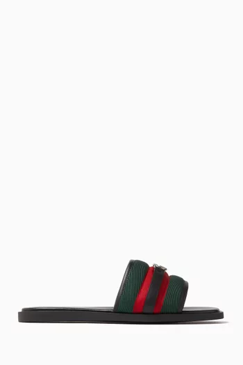 GG Slide Sandals in Nylon
