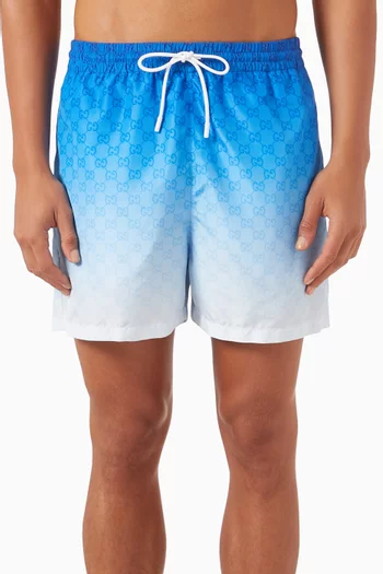 GG Logo Swim Shorts in Nylon