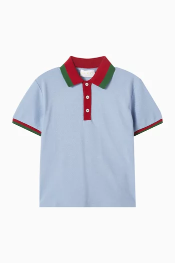 Web Polo Shirt in Cotton Piquet