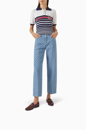 Horsebit Loafers in GG Crsytal Mesh