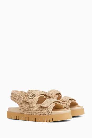 Double G Sandals in Crochet