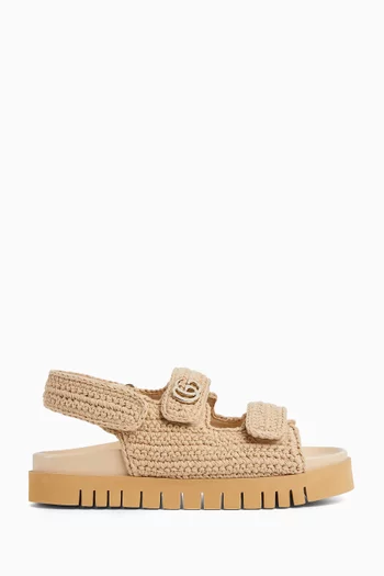 Double G Sandals in Crochet