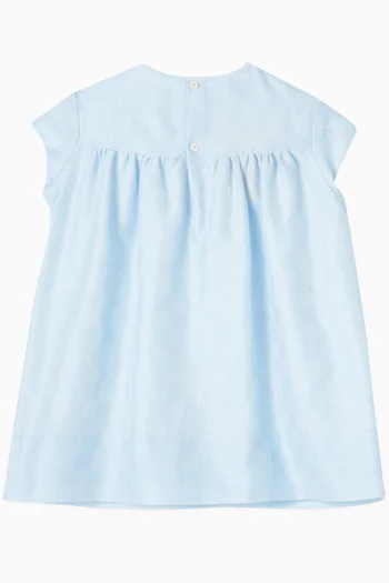 Web Stripe Dress in GG Cotton Jacquard