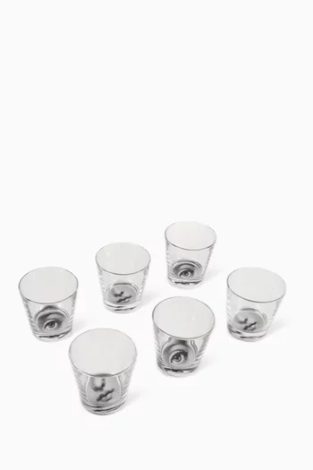 Occhio e Bocca Glasses, Set of 6