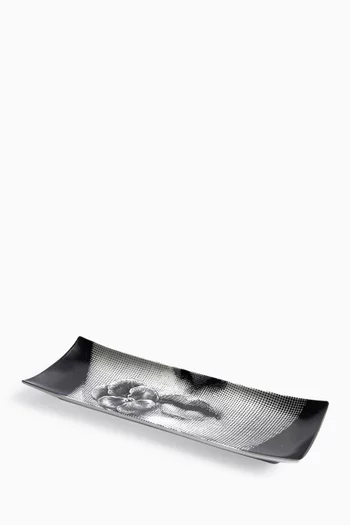 Tema e Variazioni N.137 Rectangular Tray in Porcelain