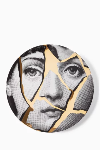 Tema e Variazioni N.2 Wall Plate in Porcelain