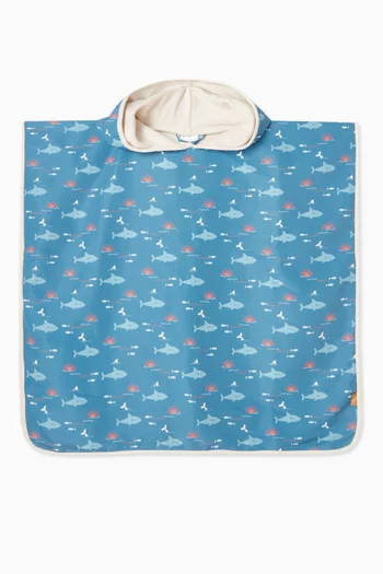 Printed UV Poncho in Nylon